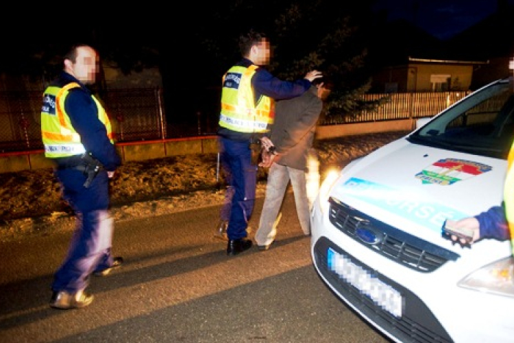 Egy családi ház udvarán próbált meg elrejtőzni a rendőrök elől