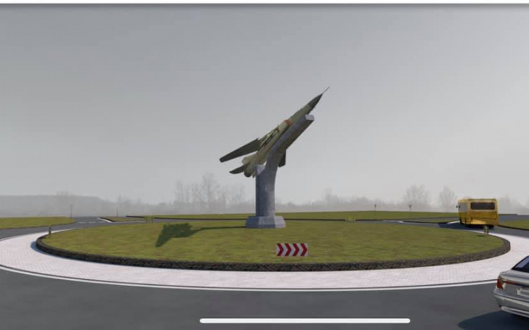 Ilyen lesz a MiG-23 emlékmű, a Vaszari úton