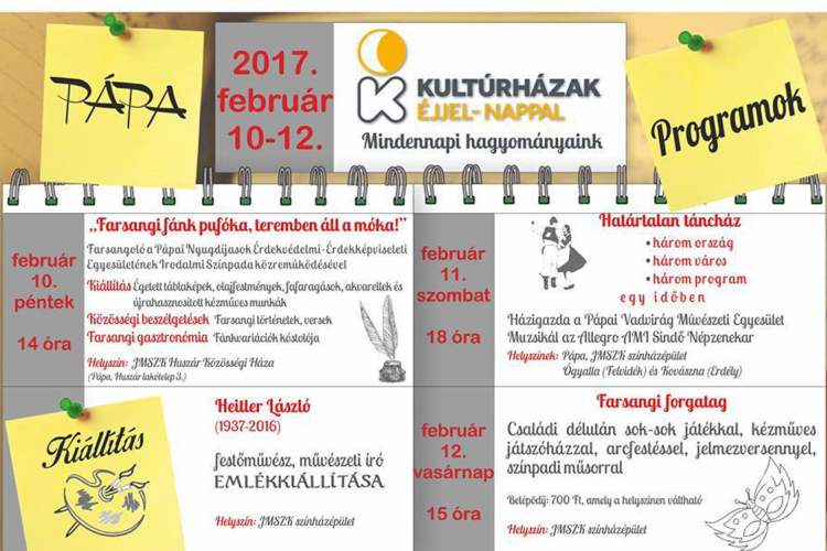 Kultúrházak Éjjel-Nappal Pápán is!