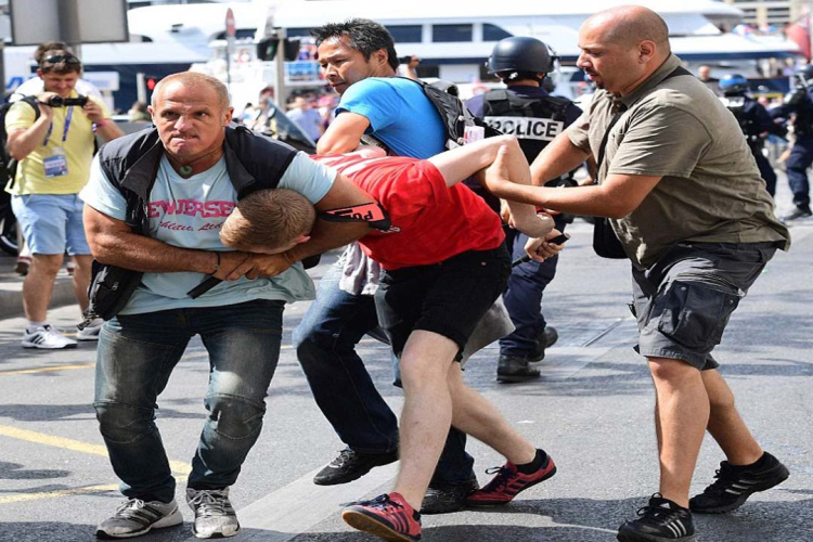 Így balhéztak Marseille utcáin az angolok és az oroszok