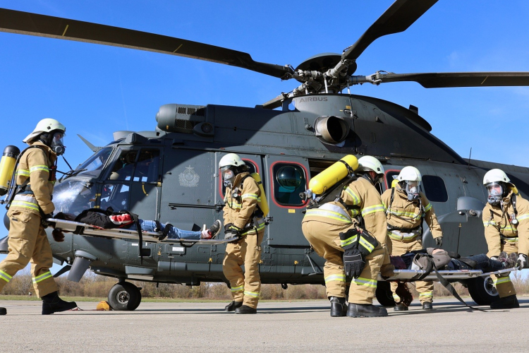 Vészhelyzet a pápai légibázison