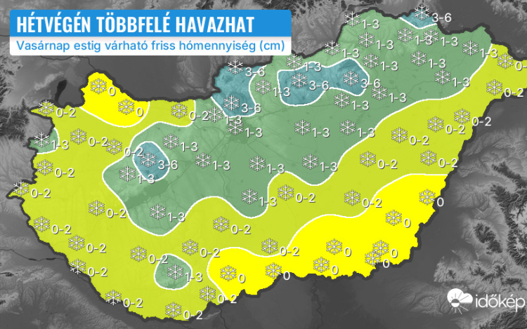 Hétvégén ismét havazhat