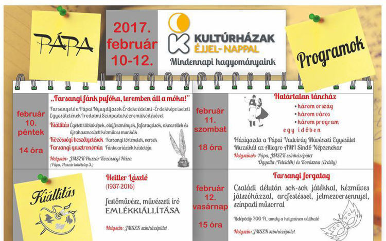 Kultúrházak Éjjel-Nappal Pápán is!