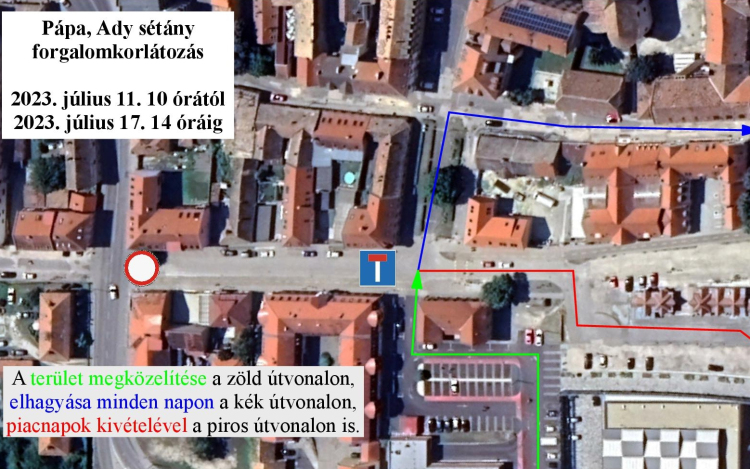 Jövő héten útfelújítás lesz az Ady sétányon, ideiglenesen megváltozik a forgalmi rend!