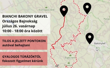 Országos bajnokságot rendeznek a Bakonyban – kerékpárosokra kell számítani az erdei utakon