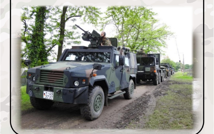 Katonai menetoszlopra kell számítani hétfőn Pápa térségében