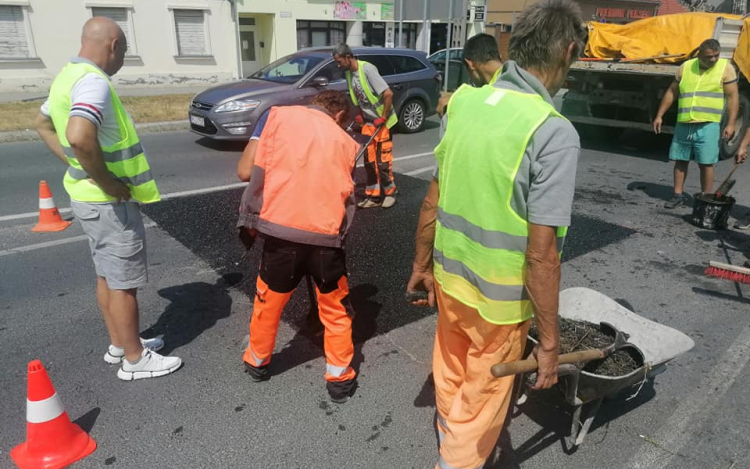 87 úthibát javítanak ki Pápán