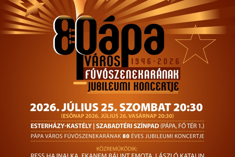 Pápa Város Fúvószenekara - Jubliemi Koncert