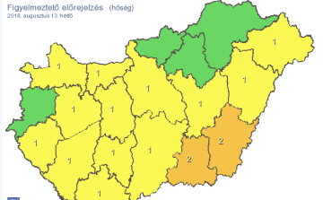 Elsőfokú figyelmeztetés: visszatér a 35 fok