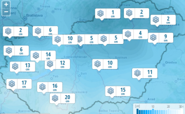 Jelentős mennyiségű hó érkezik