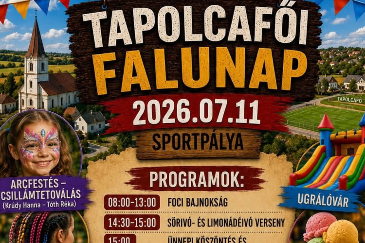 Tapolcafőn egész napos programokkal várják az érdeklődőket a falunapon