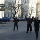 Ostormenet Pápa belvárosában, szilveszter napján