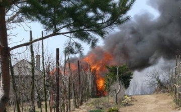 Erdőt és családi házakat veszélyeztetett az avartűz Pápateszéren