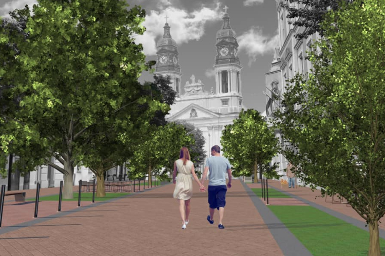 Így újítanák meg a belvárosi utcát