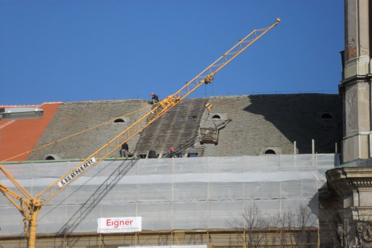Így áll a Fő tér rekonstrukció és a Nagytemplom tetőszerkezetének felújítása