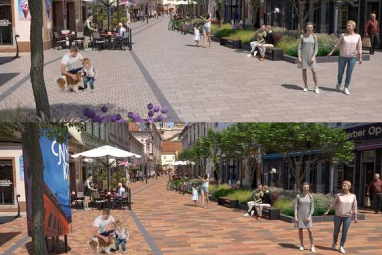 Újabb látványtervek kerültek ki a Kossuth utcáról, önnek melyik burkolat tetszene jobban?