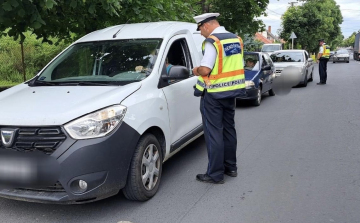 Egy hét alatt több mint nyolcszáz gyorshajtót fogtak a rendőrök a megye útjain 