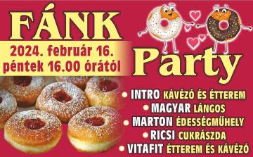 Fánk partyval, koncertekkel és hosszú nyitva tartással jön a péntek!
