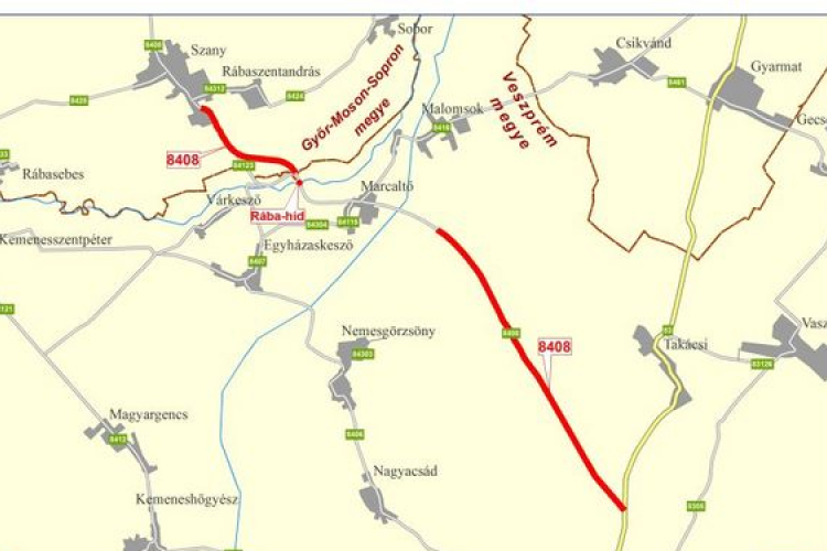 Átadták a marcaltői Rába-hidat