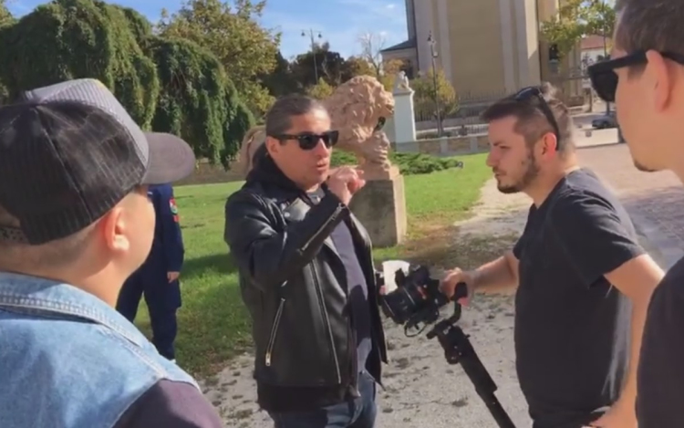 A Republic együttes forgatott Pápán