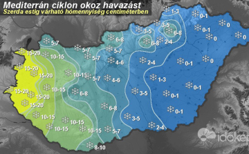 Jelentős mennyiségű havat jósolnak 