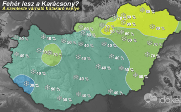 Van esély a fehér karácsonyra! 