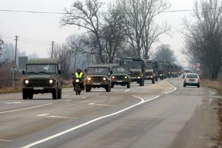 Katonai gépjárművekből álló menetoszlop közlekedésére kell számítani február 23-án Veszprém megyében