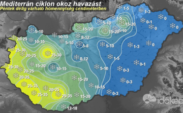Egészen hétvégéig havazást mondanak