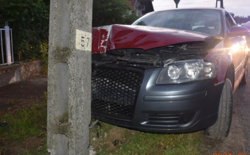 Ivott, majd volán mögé ült a férfi, végül balesetet okozott 