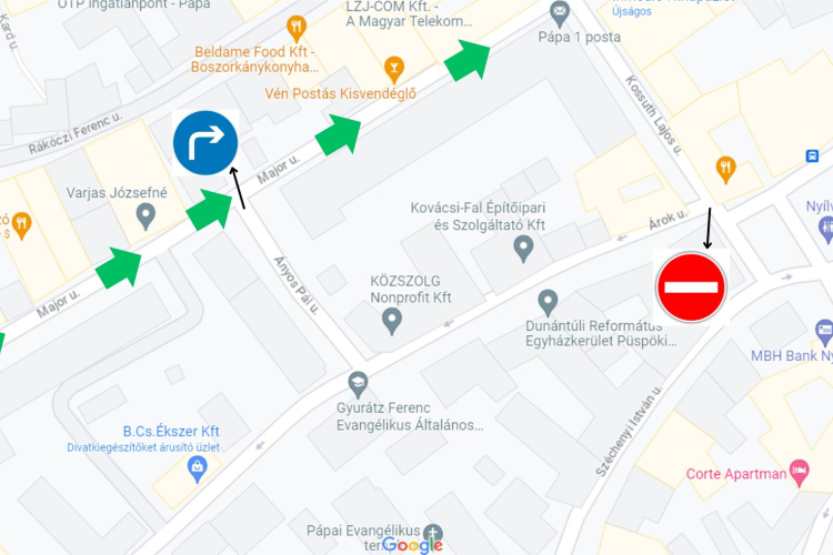 Csütörtökön tilos lesz a behajtás az Árok utcába