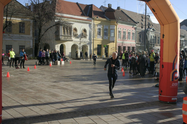 Ostormenet és futás 2021 szilveszterén Pápán