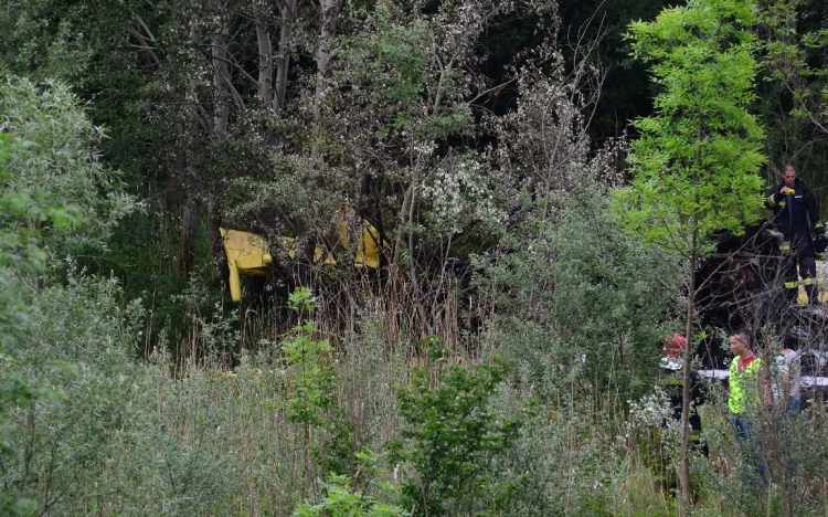 Lezuhant egy szúnyogirtó gép Győrnél