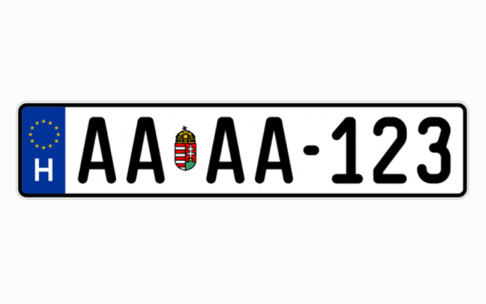 Jövőre jön az új típusú rendszám