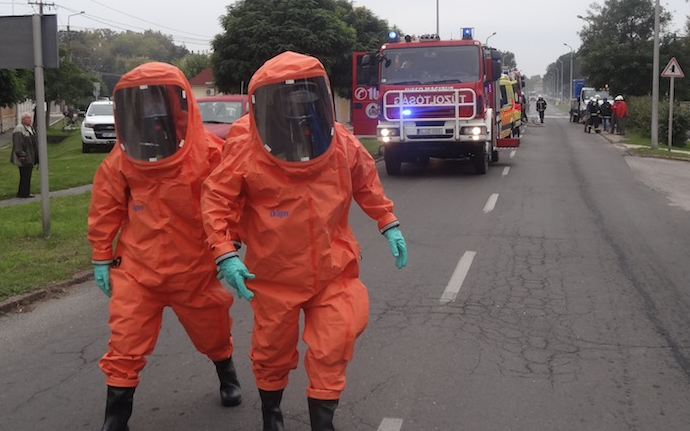 Katasztrófavédelmi gyakorlatot tartanak a Húsgyár környékén