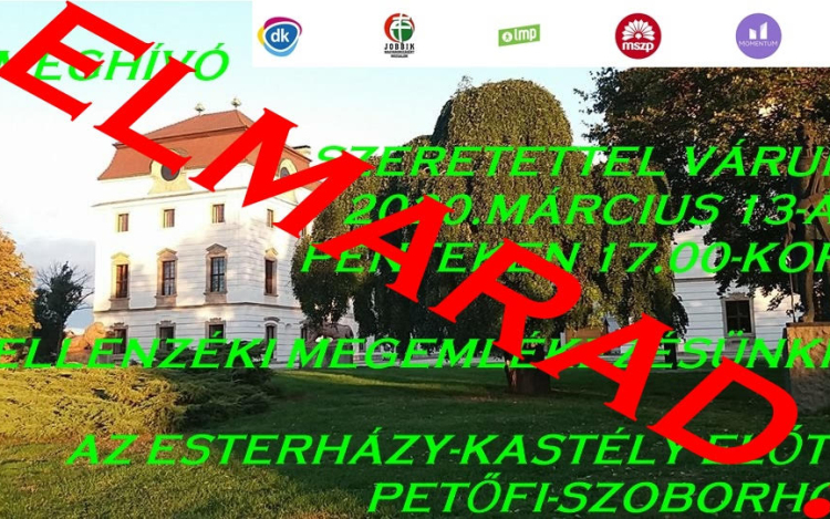 Az ellenzéki megemlékezés is elmarad