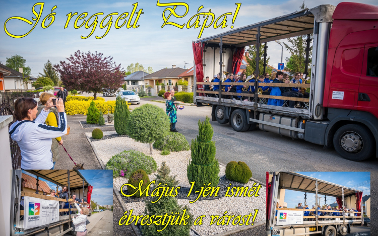 Május elsején ezúttal is ébresztőt fújnak a Pápai Fúvósok - Mutatjuk az útvonalat