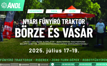 Fűnyíró traktort venne? Ne hagyja ki az ANDL Kft. nyári börzéjét!