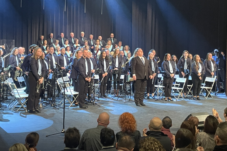 A Pápai Fúvósok fergeteges koncertje indította el a 2023-as évet