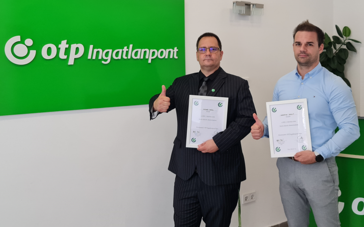 Pozitívan tekint a jövőbe az OTP Ingatlanpont pápai csapata