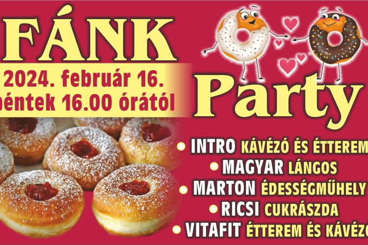 Fánk partyval, koncertekkel és hosszú nyitva tartással jön a péntek!