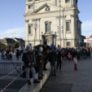 Ostormenet Pápa belvárosában, szilveszter napján