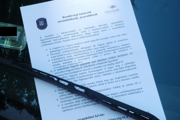 A strandolók biztonságáért