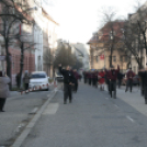 Ostormenet Pápa belvárosában, szilveszter napján