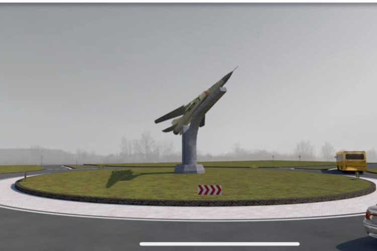 Ilyen lesz a MiG-23 emlékmű, a Vaszari úton