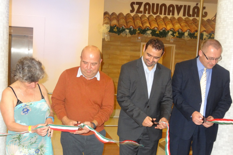 Átadták a megújult szaunavilágot a termálfürdőben