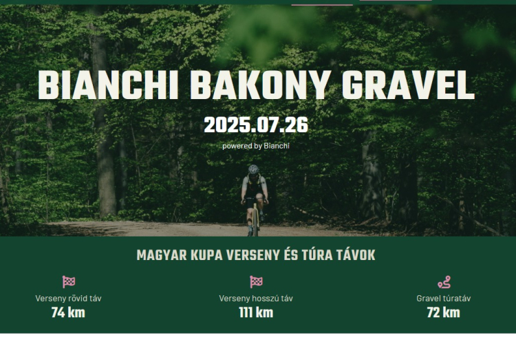 Szombaton kerékpárverseny lesz a Bakonyban, óvatosságra intik a kirándulókat