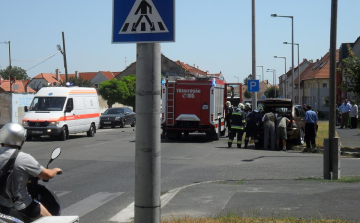 Két személyi sérüléses autóbaleset is történt tegnap Pápán