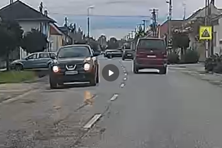 Fékezés nélkül hajtott át a Somlai úton - Videó