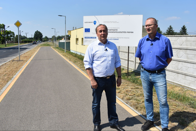 Megújul a járda a Celli úton, újabb, már megvalósult projektet támogat a kormány