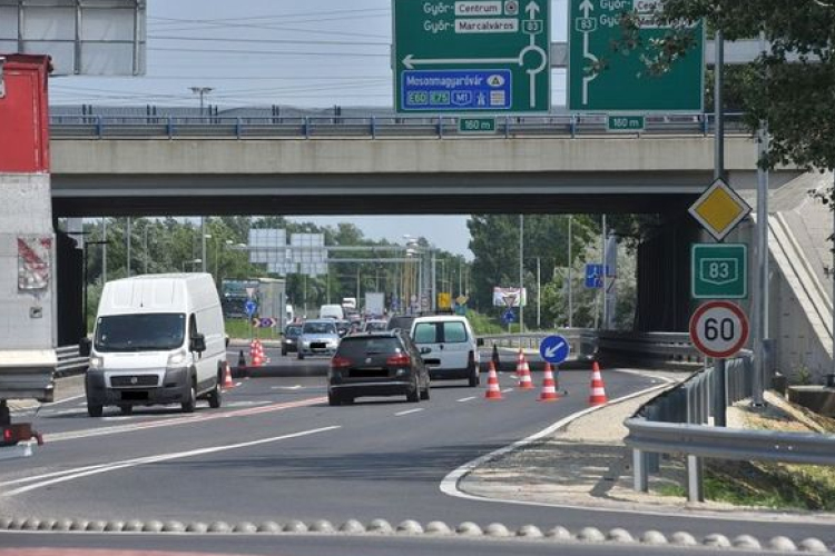 Hamarosan elkészül a 83-as főút győri bevezető szakaszának négysávosítása